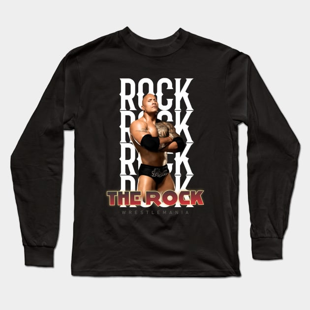 Wrestle Star The rock Long Sleeve T-Shirt by cokistick